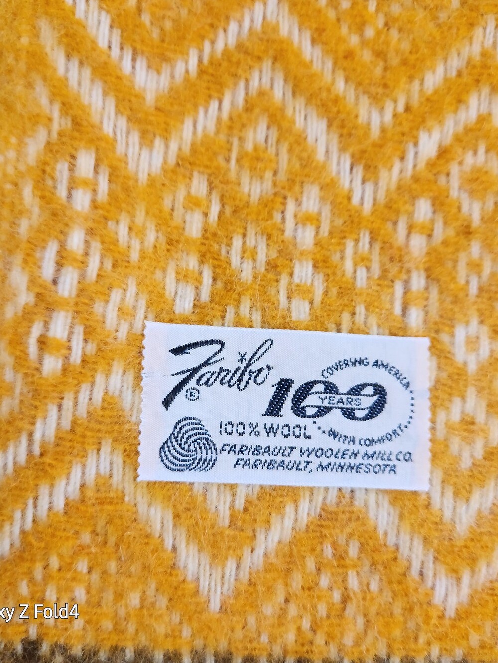 Handwoven Orange & Yellow Decorative Throw Blanket/ Faribo - Picture 3 of 16